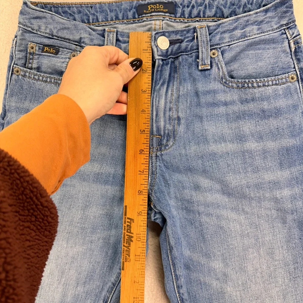Polo Ralph‎ Lauren Slim Fit Boyfriend Jeans Youth 14 Blue Selvedge Straight Leg